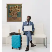 Sunflowers, Gold Belgian Wall Tapestry | Life Style 2