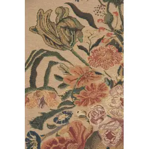 Mignon Bouquet Beige Belgian Tapestry - 33 in. x 40 in. Cotton/Viscose/Polyester by Abraham Mignon
