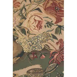 Mignon Bouquet Beige Belgian Tapestry - 33 in. x 40 in. Cotton/Viscose/Polyester by Abraham Mignon