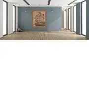 Mignon Bouquet, Beige Belgian Wall Tapestry | Life Style 1