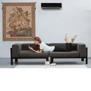 Mignon Bouquet, Beige Belgian Wall Tapestry | Life Style 2