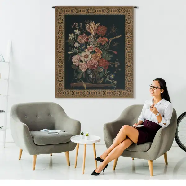 Bouquet De Verendael Belgian Tapestry - 33 in. x 40 in. Cotton/Viscose/Polyester by Nicolaes Van Verendael | Life Style 2