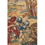 Hunt Of The Boar Belgian Tapestry - 69 in. x 44 in. Cotton/Viscose/Polyester by Bernard Van Orley | Close Up 2