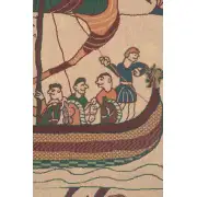 Bayeux - Navigo Mare Belgian Tapestry - 43 in. x 21 in. Cotton/Viscose/Polyester by Charlotte Home Furnishings | Close Up 1