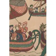 Bayeux - Navigo Mare Belgian Tapestry - 43 in. x 21 in. Cotton/Viscose/Polyester by Charlotte Home Furnishings | Close Up 2