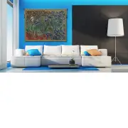 Les Iris Belgian Wall Tapestry | Life Style 1