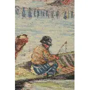 Van Gogh Fishing in the Spring  Belgian Tapestry | Close Up 1