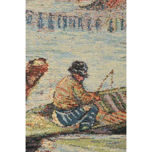 Van Gogh Fishing in the Spring  Belgian Tapestry | Close Up 1