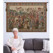 Wine Merchants Belgian Tapestry - 69 in. x 44 in. Cotton/Viscose/Polyester by Charlotte Home Furnishings | Life Style 2