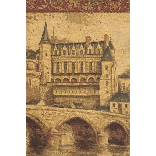 Chateau D Amboise Belgian Tapestry - 52 in. x 36 in. SoftCottonChenille by Charlotte Home Furnishings | Close Up 2