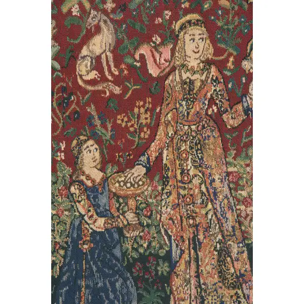 Taste Lady And Unicorn Belgian Tapestry - 69 in. x 54 in. Cotton/Viscose/Polyester by Charlotte Home Furnishings | Close Up 1