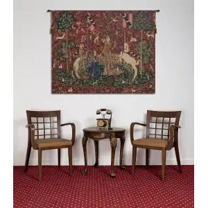 Taste Lady And Unicorn Belgian Tapestry - 69 in. x 54 in. Cotton/Viscose/Polyester by Charlotte Home Furnishings Inc