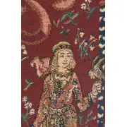 Taste, Lady and the Unicorn Belgian Wall Tapestry | Close Up 1