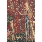 Lady And The Unicorn Series II Belgian Tapestry - 156 in. x 66 in. Cotton/Viscose/Polyester by Charlotte Home Furnishings | Close Up 1