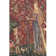 Lady And The Unicorn Series II Belgian Tapestry - 156 in. x 66 in. Cotton/Viscose/Polyester by Charlotte Home Furnishings | Close Up 3