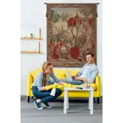 Les Astronomes Belgian Tapestry - 51 in. x 69 in. Cotton/Viscose/Polyester by Charlotte Home Furnishings | Life Style 2