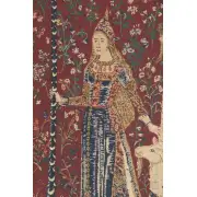 Touch Lady And Unicorn Belgian Tapestry - 62 in. x 69 in. Cotton/Viscose/Polyester by Charlotte Home Furnishings | Close Up 1