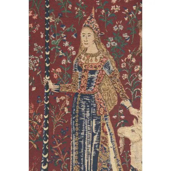Touch, Lady and Unicorn Belgian Tapestry | Close Up 1