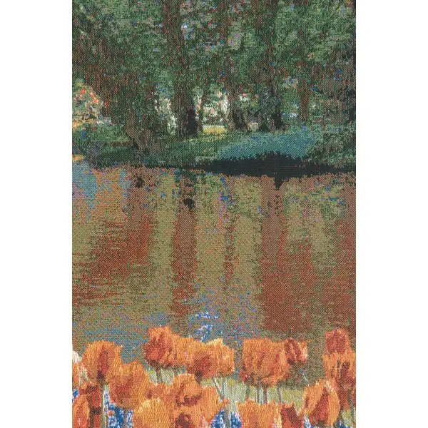 Keukenhof I Belgian Tapestry - 97 in. x 62 in. Cotton/Viscose/Polyester by Charlotte Home Furnishings | Close Up 2