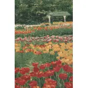 Keukenhof IV Belgian Tapestry - 69 in. x 48 in. Cotton/Viscose/Polyester by Charlotte Home Furnishings | Close Up 1