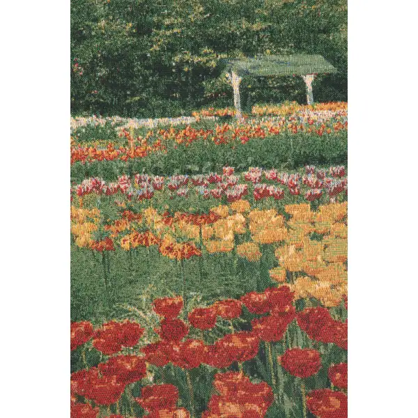 Keukenhof IV Belgian Tapestry - 69 in. x 48 in. Cotton/Viscose/Polyester by Charlotte Home Furnishings | Close Up 1