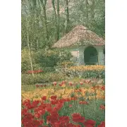 Keukenhof IV Belgian Tapestry - 69 in. x 48 in. Cotton/Viscose/Polyester by Charlotte Home Furnishings | Close Up 2