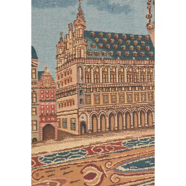 Brussels Place II Belgian Tapestry | Close Up 1