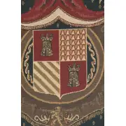 Royal Crest II Belgian Tapestry - 47 in. x 69 in. Cotton/Viscose/Polyester by Charlotte Home Furnishings | Close Up 2