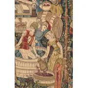 Wine Makers, Terracotta Belgian Tapestry | Close Up 1