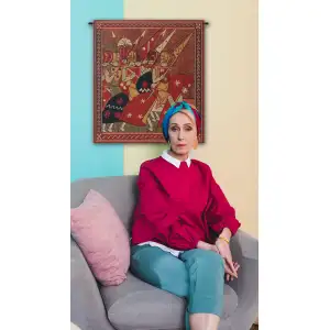 Godfrey Of Bouillon Belgian Tapestry - 21 in. x 26 in. Cotton/Viscose/Polyester by Charlotte Home Furnishings Inc