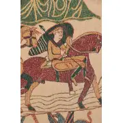 Bayeux Mont St. Michel Belgian Tapestry - 43 in. x 21 in. Cotton/Viscose/Polyester by Charlotte Home Furnishings | Close Up 2