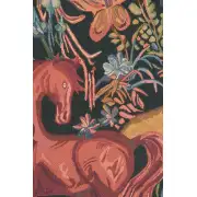 Cheval Azures Belgian Tapestry - 44 in. x 33 in. Cotton/Viscose/Polyester by Dom Robert | Close Up 2