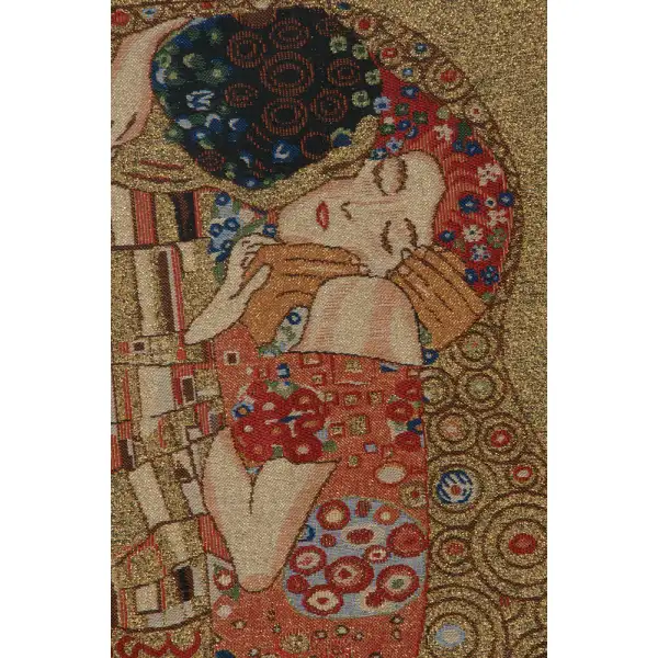 Klimt's Kiss Belgian Tapestry | Close Up 1