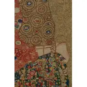 Klimt's Kiss Belgian Wall Tapestry | Close Up 2