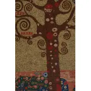 Klimt's Tree Of Life Belgian Tapestry - 33 in. x 43 in. Cotton/Viscose/Polyester by Gustav Klimt | Close Up 1