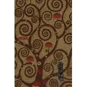 Klimt's Tree Of Life Belgian Tapestry - 33 in. x 43 in. Cotton/Viscose/Polyester by Gustav Klimt | Close Up 2