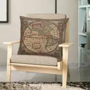 Map of the West Belgian Couch Pillow | Life Style 1