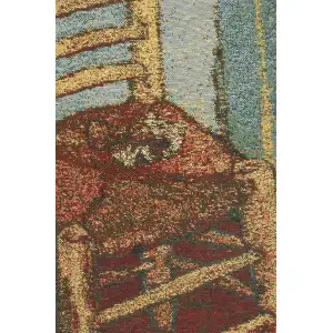 The Chair Belgian Woven Cushion Cover - 16 x 16" Hand Finished Square Pillow for Living Room - Tapestry Cushion for Indoors - Vincent Van Gogh Accent Pillow Cover - Bedroom Decorative Pillow Covers