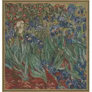 The Iris I Belgian Couch Pillow | Close Up 1