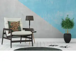 Sunflowers Yellow Belgian Cushion Cover - 16x16" Handmade Square Pillow for Living Room - Floral Tapestry Cushion for Indoor - Vincent Van Gogh Accent Pillow Cover - Cushion Cover for Sofa Bed & Couch