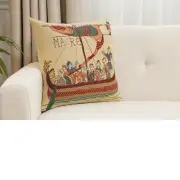 Bayeux Mare Belgian Couch Pillow | Close Up 1