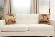 Bayeux Mare Belgian Couch Pillow | Close Up 5