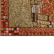 Le Baiser by Klimt Belgian Couch Pillow | Close Up 4