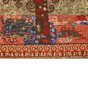 Klimt Tree of Life I Belgian Couch Pillow | Close Up 4