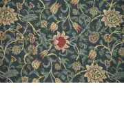 Fleurs de Morris Belgian Tapestry Throw | Close Up 1