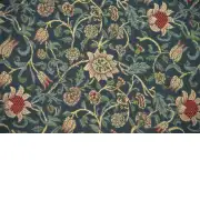 Fleurs De Morris Belgian Throw - 59 in. x 59 in. Cotton/Viscose/Polyester by William Morris | Close Up 2