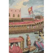 Return Of Bucintoro Italian Tapestry - 68 in. x 50 in. Cotton/Viscose/Polyester by Canaletto | Close Up 1