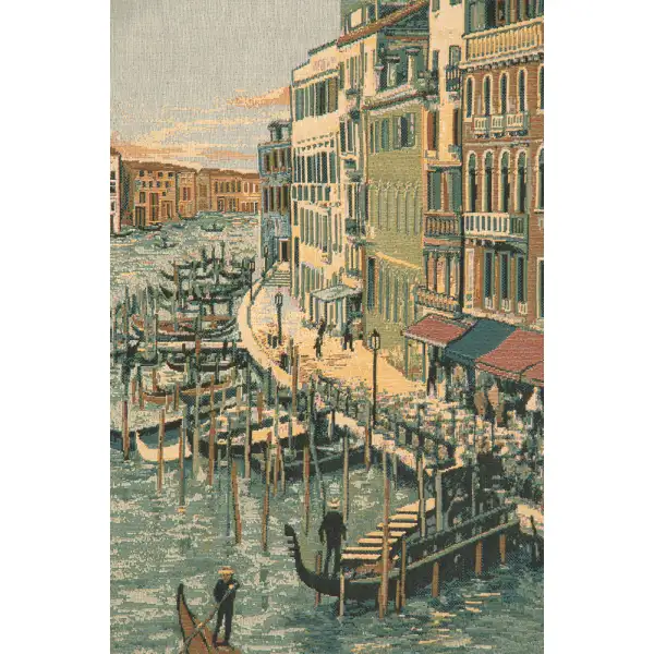 Grand Canal Italian Tapestry - 46 in. x 26 in. Cotton/Viscose/Polyester by Charlotte Home Furnishings | Close Up 1