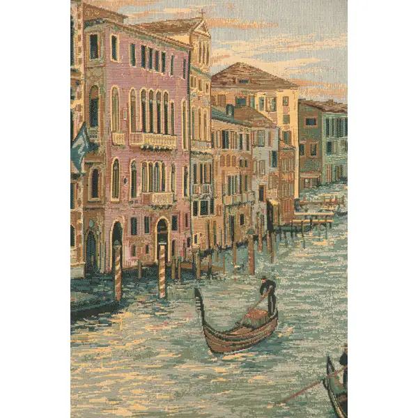 Grand Canal Italian Tapestry - 46 in. x 26 in. Cotton/Viscose/Polyester by Charlotte Home Furnishings | Close Up 2