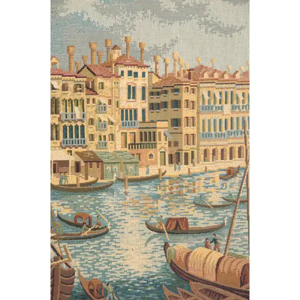 Ponte Di Rialto Italian Tapestry - 19 in. x 13 in. Cotton/Viscose/Polyester by Alberto Passini | Close Up 1